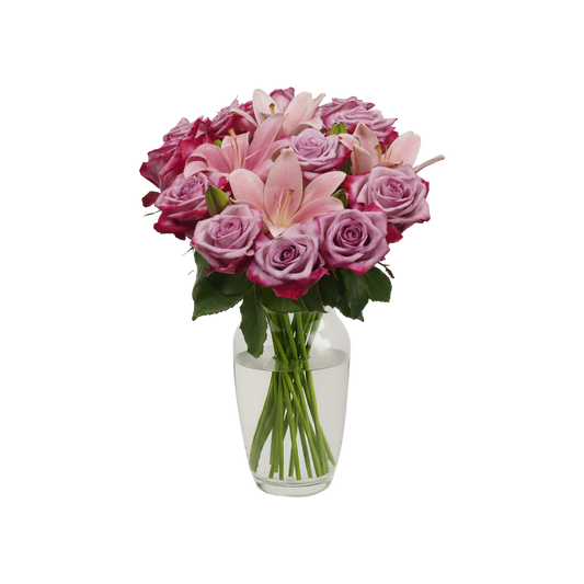 Lavender Roses & Lilies