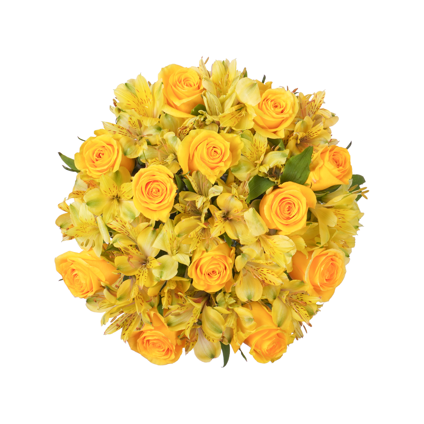 Yellow Roses & Alstroemeria