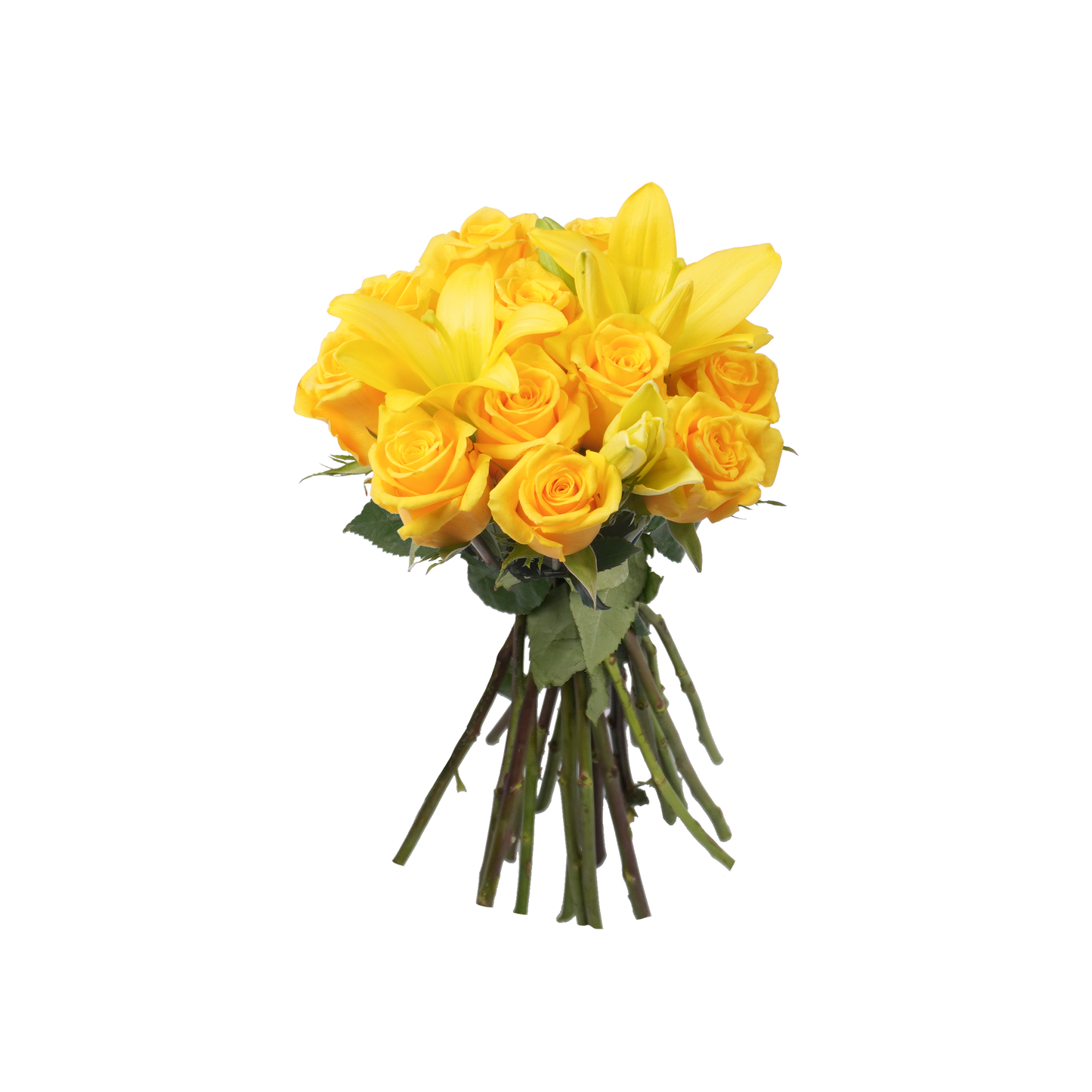 Yellow Roses & Lilies