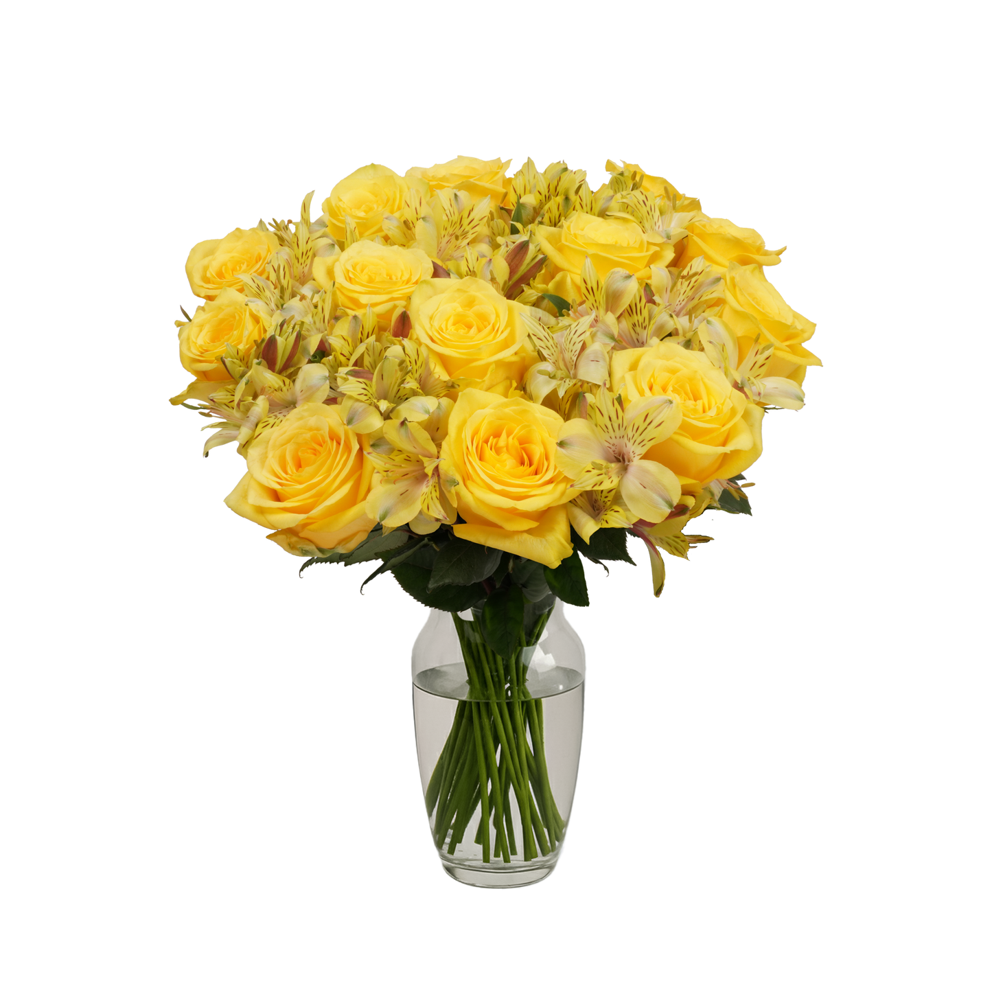 Yellow Roses & Alstroemeria